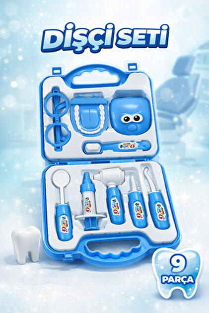 Brother Toys Çantalı Oyuncak Dişçi Seti Kaliteli Plastik Malzemeli