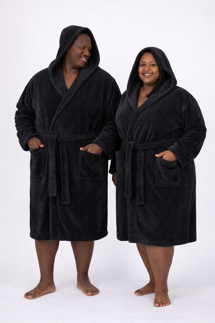 Large, Mega, King Size Unisex (Women-Men) Luxury Bamboo Bathrobe