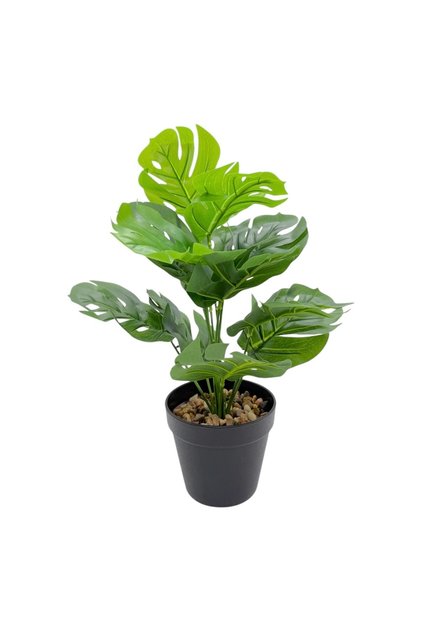 Ghiveci Plastic Conic Artificial Planta Dracaena Verde 43cm