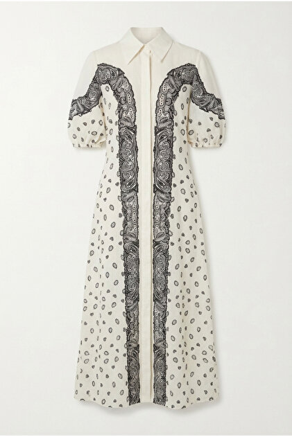 Rochie Paisley Ecru