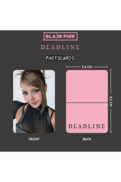 Kpop Dünyasi BLACKPINK Lisa '' Deadline '' Photocards Set - Fiyatı