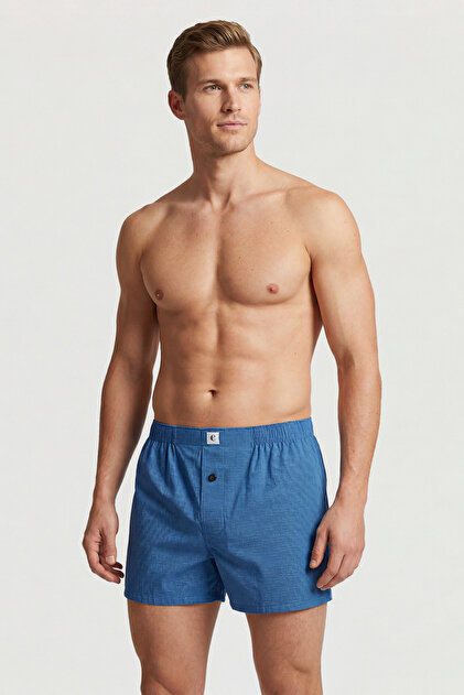 1113 Men's Poplin Woven Boxer