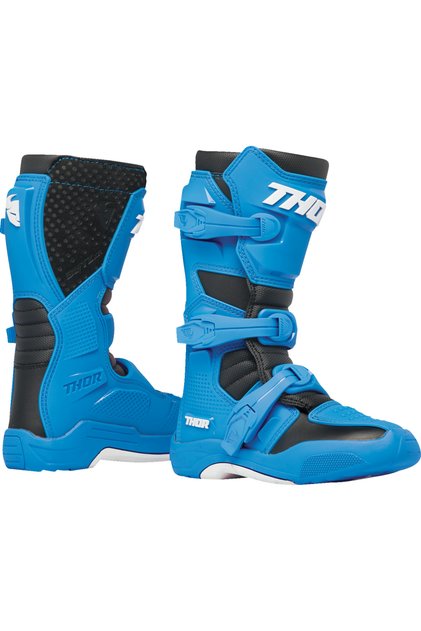Cizme copii atv/cross Blitz XR, culoare albastru/negru, marime 38