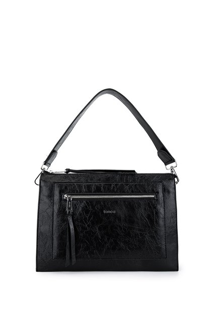 Women's Faux Leather Black Patent Leather Handbag