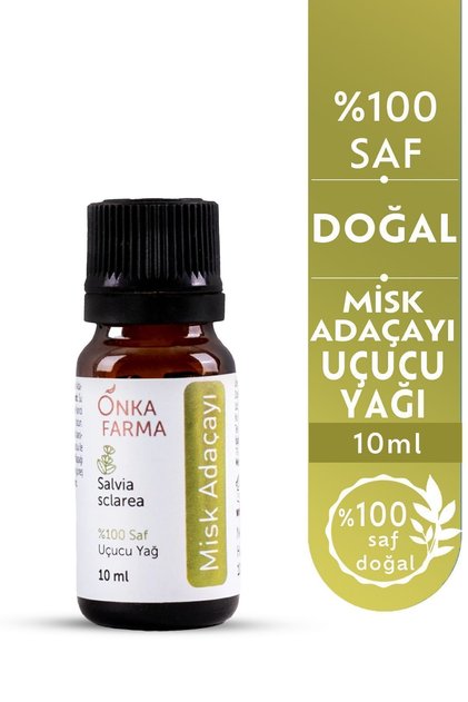 Onka Farma Misk Adaçayı Yağı - %100 Saf Ve Doğal Katkısız Uçucu Yağ - 10 ml