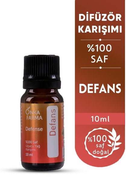 Onka Farma Defans Uçucu Yağ Karışımı - %100 Saf Ve Doğal Aromaterapi Buhurdanlık Difüzör - 10 ml