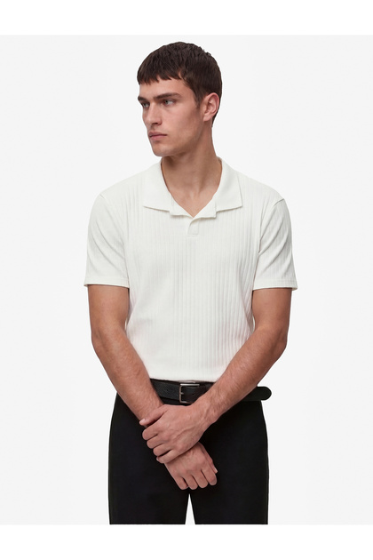 Kısa Kollu Pamuklu Slim Fit Polo Yaka Tişört