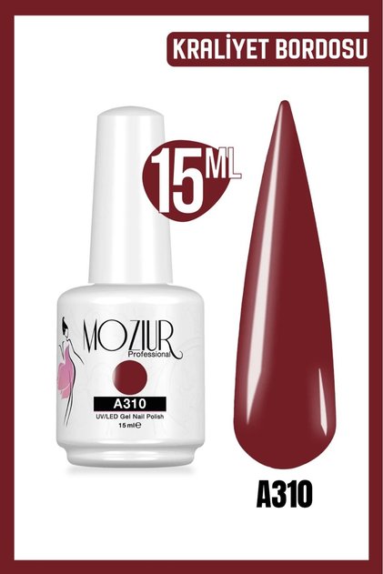 Kalıcı Oje UV Led A310 (BORDO SERİSİ) 15ml
