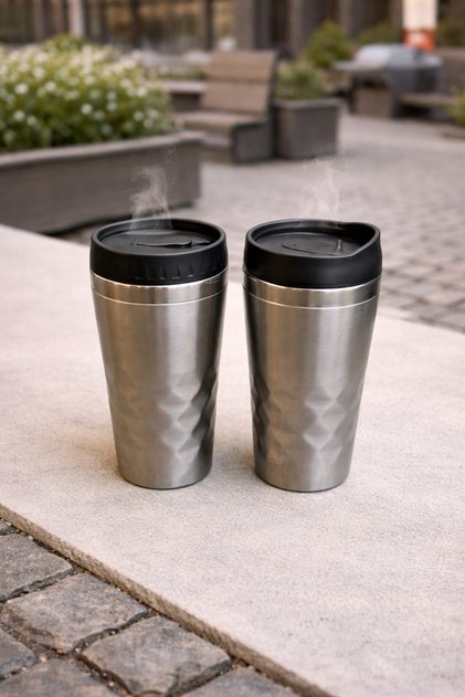 KAPAKLI MUG KUPA SEYAHAT KUPASI SICAK VE SOĞUK İÇECEKLER İÇİN PRATİK TERMOS BARDAK