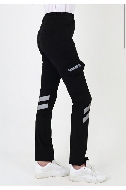 Paramedik Siyah Outdoor Likralı Pantolon (Unisex-Slimfit)
