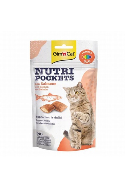 Gimcat Nutripockets Somonlu ve Omega 3&6 Kedi Ödülü 60 Gr - Fiyatı