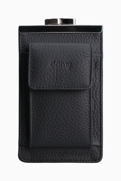 Genuine Leather Unisex Card Holder Pack Cigarette Holder 701 - Black