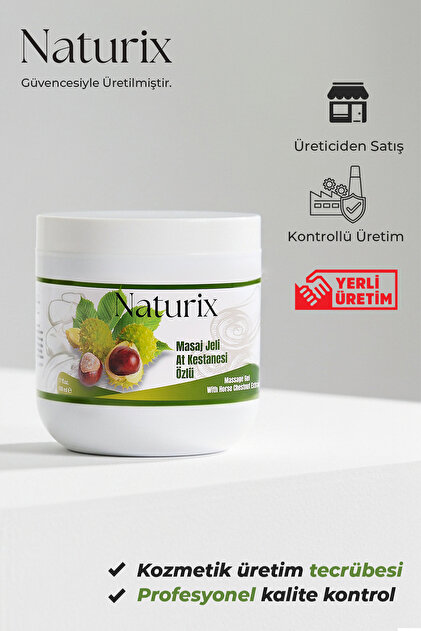 Naturix At Kestanesi Masaj Jeli 500 Ml 3'lü Horse Chestnut Masaj