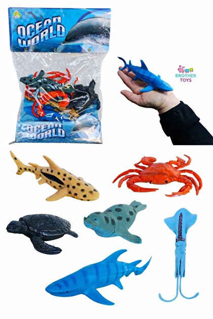 Brother Toys Okyanus Hayvanları 6 Adet Kaliteli Set Köpek Balığı