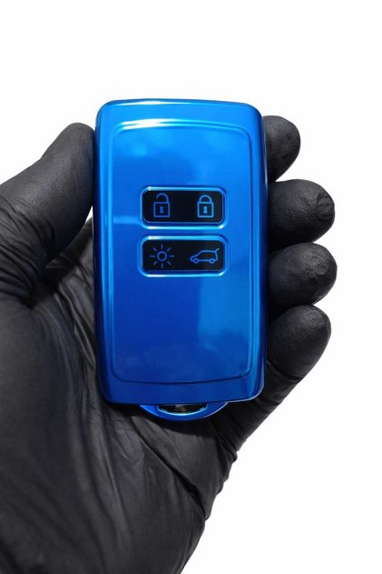 Megane 4 Kadjar Clio5 Talisman Clio E-Tech Austral Nano Key Case Cover Phosphorescent Black Blue Color