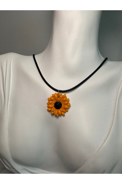 Colier handmade SUNFLOWER