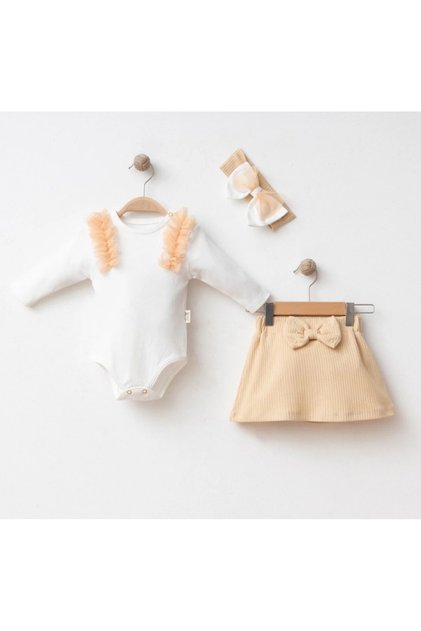 3-Piece Baby Set with Fluffy Skirt