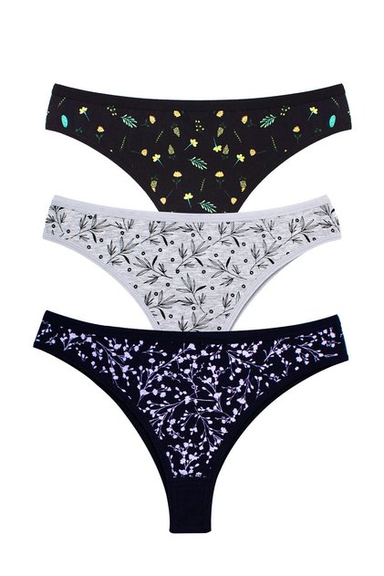 Women's 3-pack cotton brazilian briefs