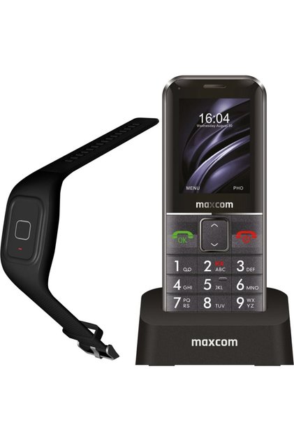 Telefon mobil MM735 Single SIM (cu tracker GPS)+ bratara SOS IP67, Negru