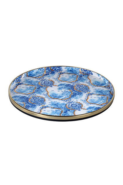 Blue Heritage Decorative Tray 41cm