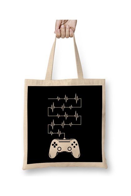 حقيبة حمل بمقبض طويل من Gamer Heartbeat Video Game Lover 01