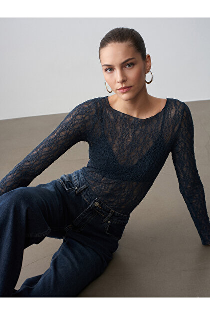 トップス Mamilyn 50694 Kar Yıkama Straplez Denim Top-Mavi | BÜSTİYER | Dilvin