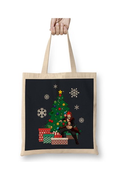 Katsuki Bakugo Around The Christmas Tree My Hero Academia Tote Bag Long Handle