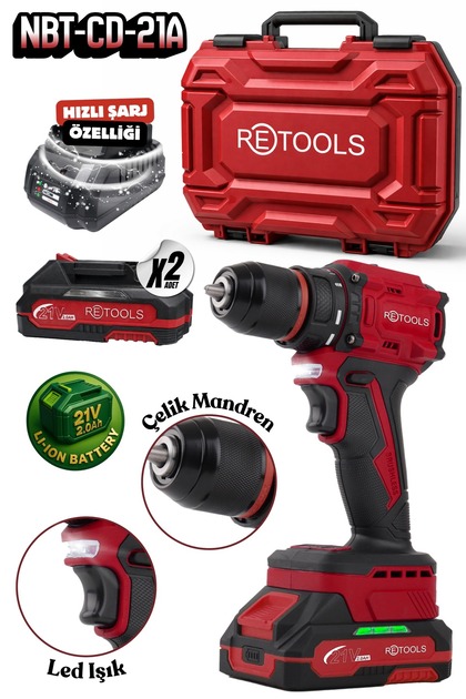 RETOOLS NBT-CD-21A BORDO ŞARJLI MATKAP - Fiyatı, Yorumları