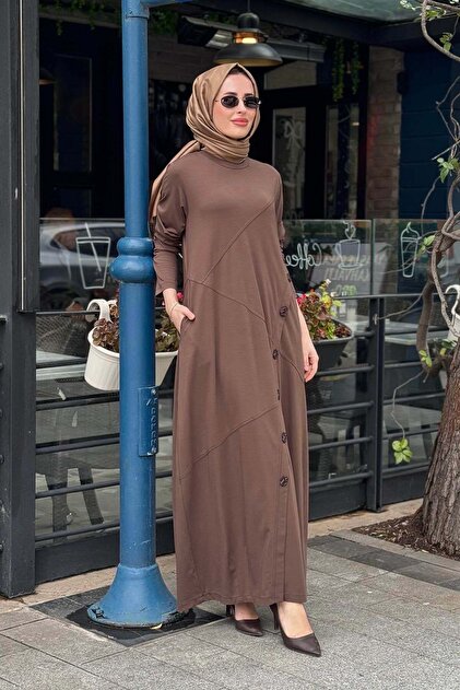 Nurcan Çetin Elbise 26131 Kahve - Fiyatı, Yorumları