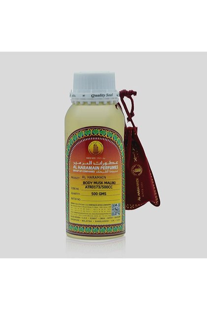Haramain Body Musk Maliki 500cc – Alcohol-Free Concentrated Perfume Oil