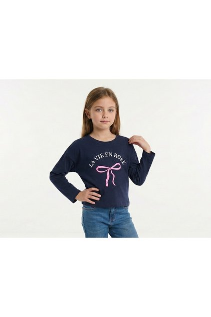 La Vie En Rose Yazılı Kız Çocuk Bluz