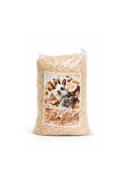 Premium Wood Flakes Bedding 1kg for Rabbits Hamsters Small Pets Natural Absorbent