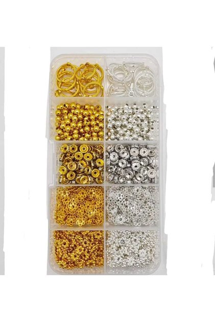 Moon Hook 440 Pieces Necklace Bracelet Interconnectors Making Kit Set Jewelry Materials