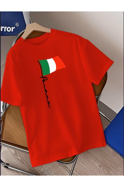 Italy printed oversize women/men unisex t-shirt