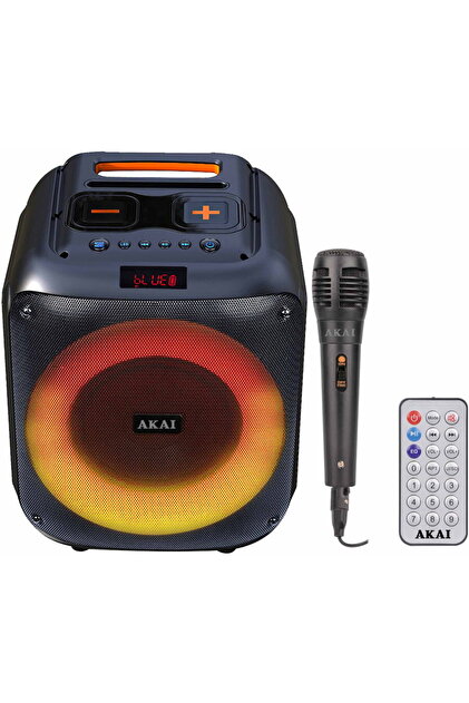 Boxa Portabila ABTS-V30, 40W, Bluetooth, Lumini RGB, Microfon, Negru