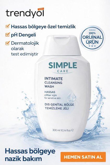 Intimate Cleansing Wash 300 ml – pH Dengeli Hassas Bölge Temizleme Jeli
