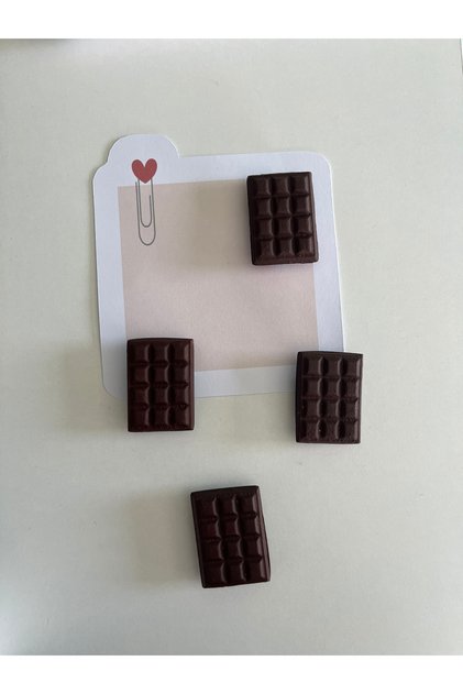 Buzdolabı Magneti Hediyelik Magnet Çikolata Magnet 4 lü Set