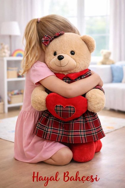 Kıyafetli Ayı Peluş Oyuncak 55 cm
