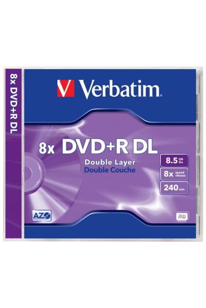 DVD+R DL 8.5GB, 8x, джул ейбър, матово сребрист