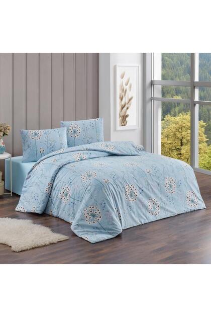 Double Ranforce Duvet Cover Set Pearl Blue