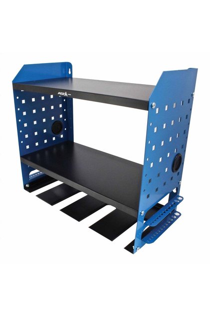 RAFT SUSPENDAT ORGANIZATOR DE PERETE PENTRU SCULE ELECTRICE 46 X 41 X 22 CM - SATRA