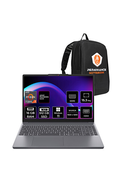 LENOVO IdeaPad Slim 3 AMD Ryzen 7 7735HS 16GB 512GB SSD 15.3
