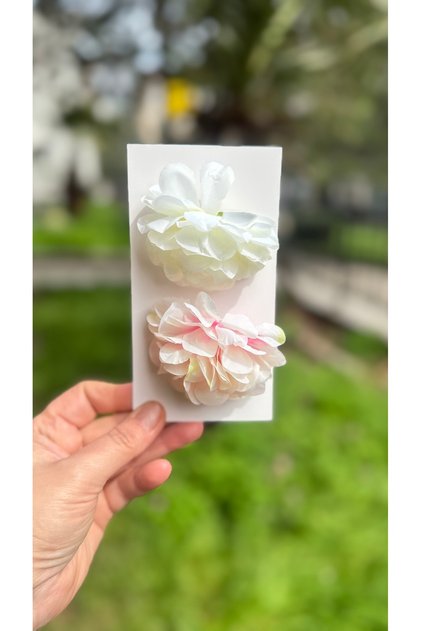 Summer Trend Fashion Artificial Rose Flower Clip Hairpin Women's Big Children's Hairpin