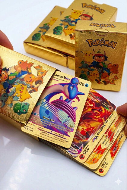 TTS SEPET Pokemon Gold Card Gold Card 1 Box of Cards (Contains 25 Gold Cards) Pokemon Game Card- Trendyol TTS SEPET Pokemon Gold Card Gold Card 1 Box of Cards (Contains 25 Gold Cards) Pokemon Game Card- Trendyol