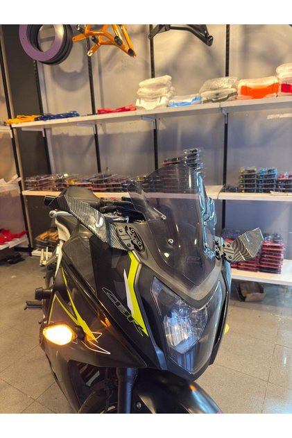 MOTOSİKLET AYNA RACİNG KARBON KATLANABİLİR KANAT AYNA