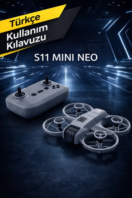 S11 MİNİ NEO KAMERALI ÇİFT BATARYALI HEADLESS MOD OPTİK AKIŞ LEDLİ VE UYGULAMA KONTROLLÜ DRONE