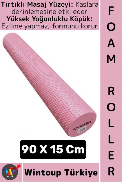 # FoamRoller Sport Fitness Exerciții Pilates Yoga Stretching Picior Spate Umăr Șold Masaj Rulou lung din spumă