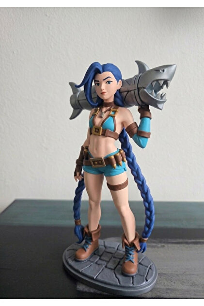 OKO DESİGN Jinx Figür ( League of Legends) LoL 17CM Masaüstü Figür