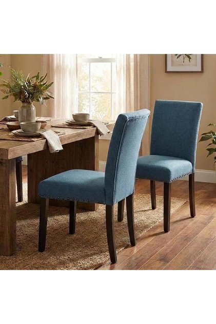 Dining Chairs Set of 2 Upholstered Parsons Diner Room Chair Sets