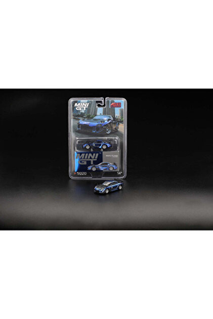 mini gt 1020 Mazda RX-7 RE-Amemiya Chrome Blue 2025 Malaysia